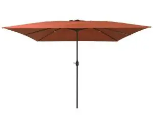 vidaXL Umbrelă de grădină pătrată, 295x245 cm, cărămiziu