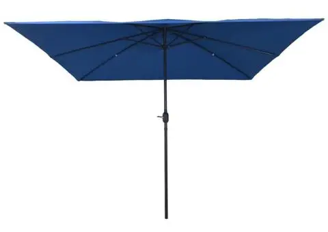 Umbrelă de grădină pătrată 295 x 295 cm Albastru Azur - 2/5