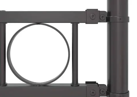 Gard de grădină, gri, 1,7x1 m, oțel - 5/5