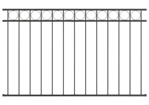 Gard de grădină, gri, 1,7x0,8 m, oțel - 2/5