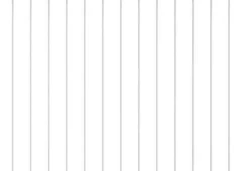 Gard de grădină, alb, 1,7x1.2 m, oțel - 2/5