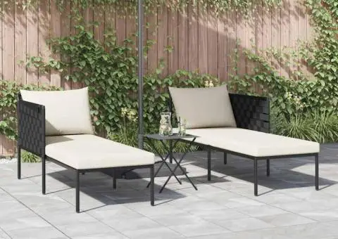 Șezlong cu perne, 2 persoane, antracit, 115x153x69,5 cm, oțel - 3/5