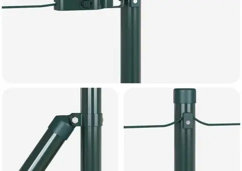 Set de Stâlpi de Împrejmuire 13 pcs Verde Ø32mm 160 cm Metal - 5/5