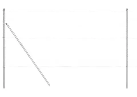 Set Stâlpi de Împrejmuire Manual 13 pcs Argintiu Ø32mm 160 cm - 4/5