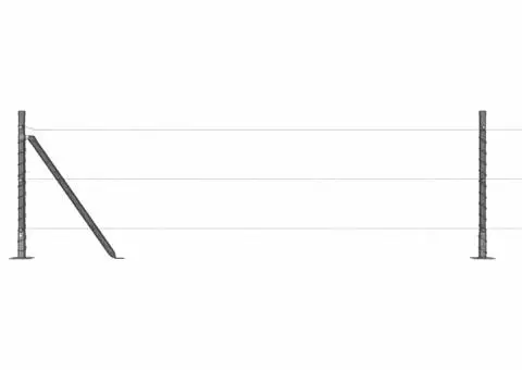 Set stâlpi gard Manual 7 pcs Gri Ø32mm 160 cm Beton - 4/5