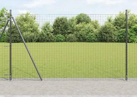 Set Posturi de Gard Manual 13 pcs Gri Ø32mm 160 cm Beton - 1/5