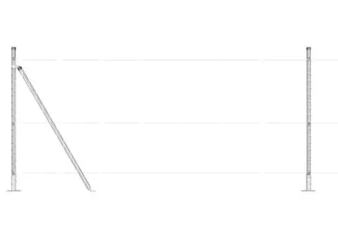 Set Stâlpi pentru gard Manual 7 pcs Argintiu Ø32mm 160 cm - 4/5