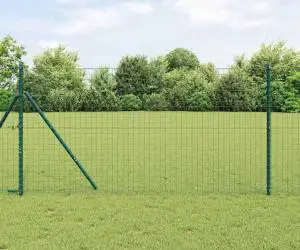 vidaXL Îngrădire Euro Verde 1.4 x 10 m Oțel