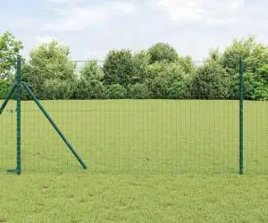 vidaXL Gard Euro Verde 1.4x10 m Oțel