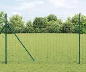 vidaXL Gard Euro Verde 1.5x10 m Oțel