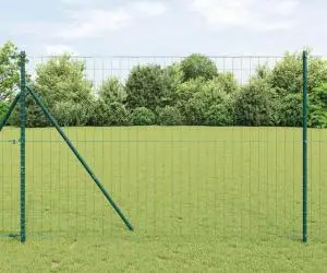 vidaXL Gard Euro Verde 1.6x10 m Oțel