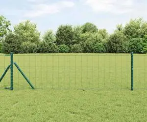 vidaXL Gard Euro Verde 0.6x10 m Oțel