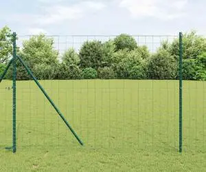 vidaXL Gard Euro Verde 1.6x10m Oțel