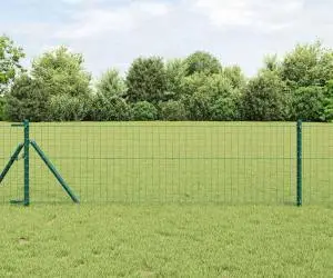 vidaXL Euro Fence Verde 0.4x25 m Oțel