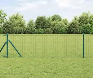 vidaXL Gard Euro Verde 0.6x50 m Oțel