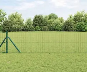 vidaXL Gard Euro Verde 0,6x10 m Oțel