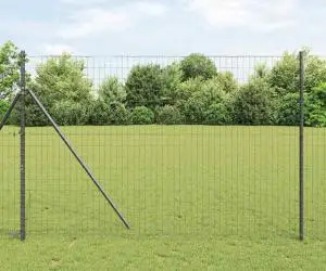 vidaXL Gard Euro Gri 1.5x10 m Fier