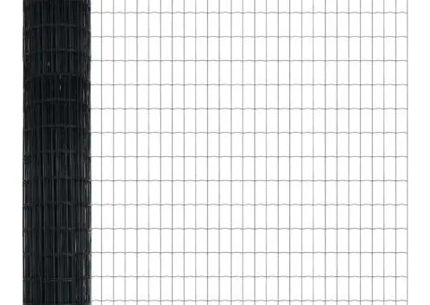 Gard Euro Gri 1,6x10 m Oțel - 4/5