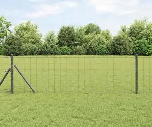 vidaXL Gard Euro Gri 0.4x10 m Fier