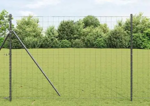 Gard Euro Gri 1.6x10 m Oțel - 1/5