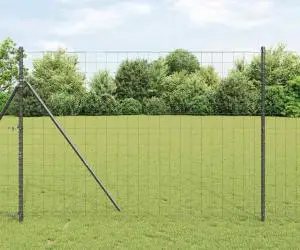 vidaXL Gard Euro Gri 1.6x10 m Oțel