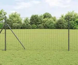 vidaXL Gard Euro Gri 1.2x25 m Oțel