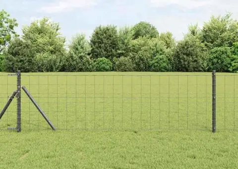 Gard Euro Gri 0.6x50 m Oțel - 1/5