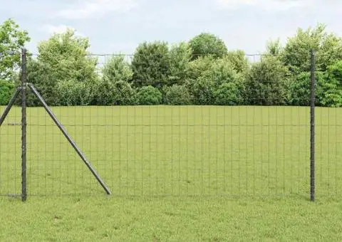 Gard Euro Gri 1.4 x 10 m Oțel - 1/5