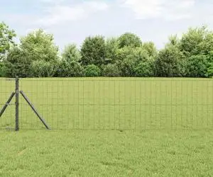 vidaXL Gard Euro Gri 0.4x25 m Oțel
