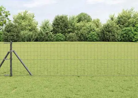 Gard Euro Gri 0.6x50 m Oțel - 1/5