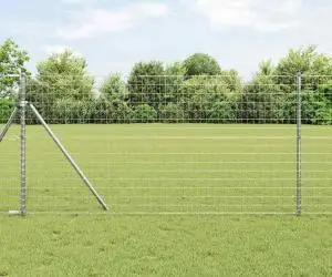 vidaXL Gard Euro 1.2x10 m Oțel Galvanizat