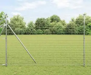 vidaXL Gard Euro 1.5x10 m Oțel Galvanizat