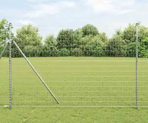 vidaXL Gard Euro 1.6x10 m Oțel galvanizat