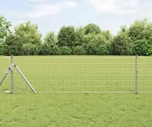 vidaXL Gard Euro 0.8x10 m Oțel Zincat