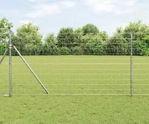 vidaXL Gard Euro 1x10 m Oțel galvanizat