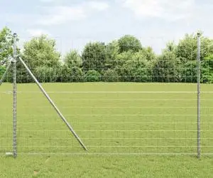 vidaXL Euro Fence 1.5x10 m Oțel zincat