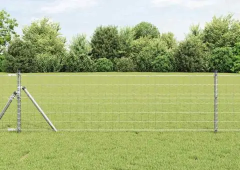 Gard European 1x25 m Oțel Galvanizat - 1/5