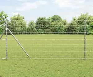 vidaXL Gard Euro 1.2 x 10 m Oțel Galvanizat