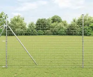 vidaXL Gard Euro 1.6x10 m Oțel galvanizat