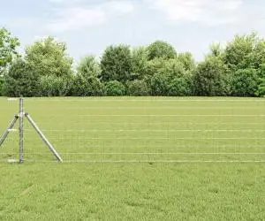 vidaXL Gard Euro 0.6x25 m Oțel zincat
