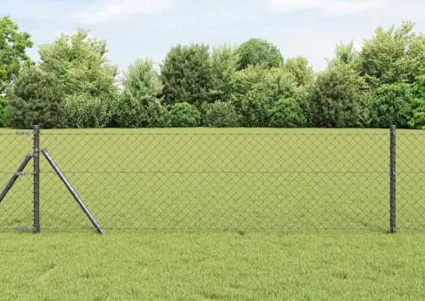 Gard Gri 10 x 0.6 m Oţel - 1/5