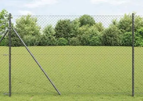 Gard Gri 10 x 1.5 m Metal - 1/5