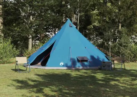 Cort de familie Tipi Albastru impermeabil pentru 12 persoane - 1/5