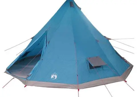 Cort de familie Tipi Albastru impermeabil pentru 12 persoane - 2/5