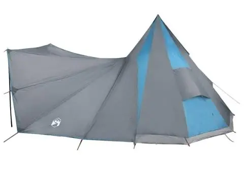 Cort de Familie Tipi Albastru 12 Persoane Impermeabil - 5/5