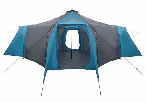 Cort Tipi în albastru, pentru 8 persoane, waterproof. - 4/5
