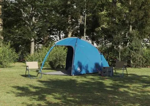 Cort cu acoperiș albastru Mediu Poliester și fibră de sticlă - 1/5