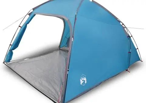 Cort cu acoperiș albastru Mediu Poliester și fibră de sticlă - 3/5