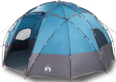 Cort cu acoperiș albastru mare Poliester și fibră de sticlă - 3/5