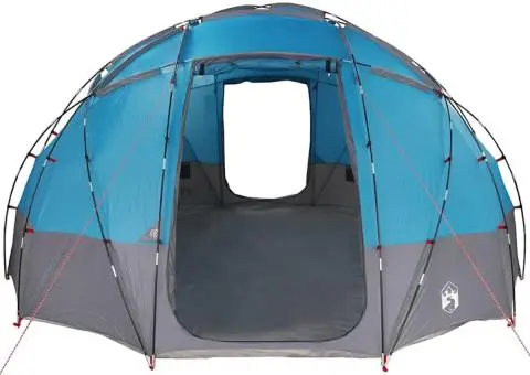 Cort cu acoperiș albastru mare Poliester și fibră de sticlă - 4/5